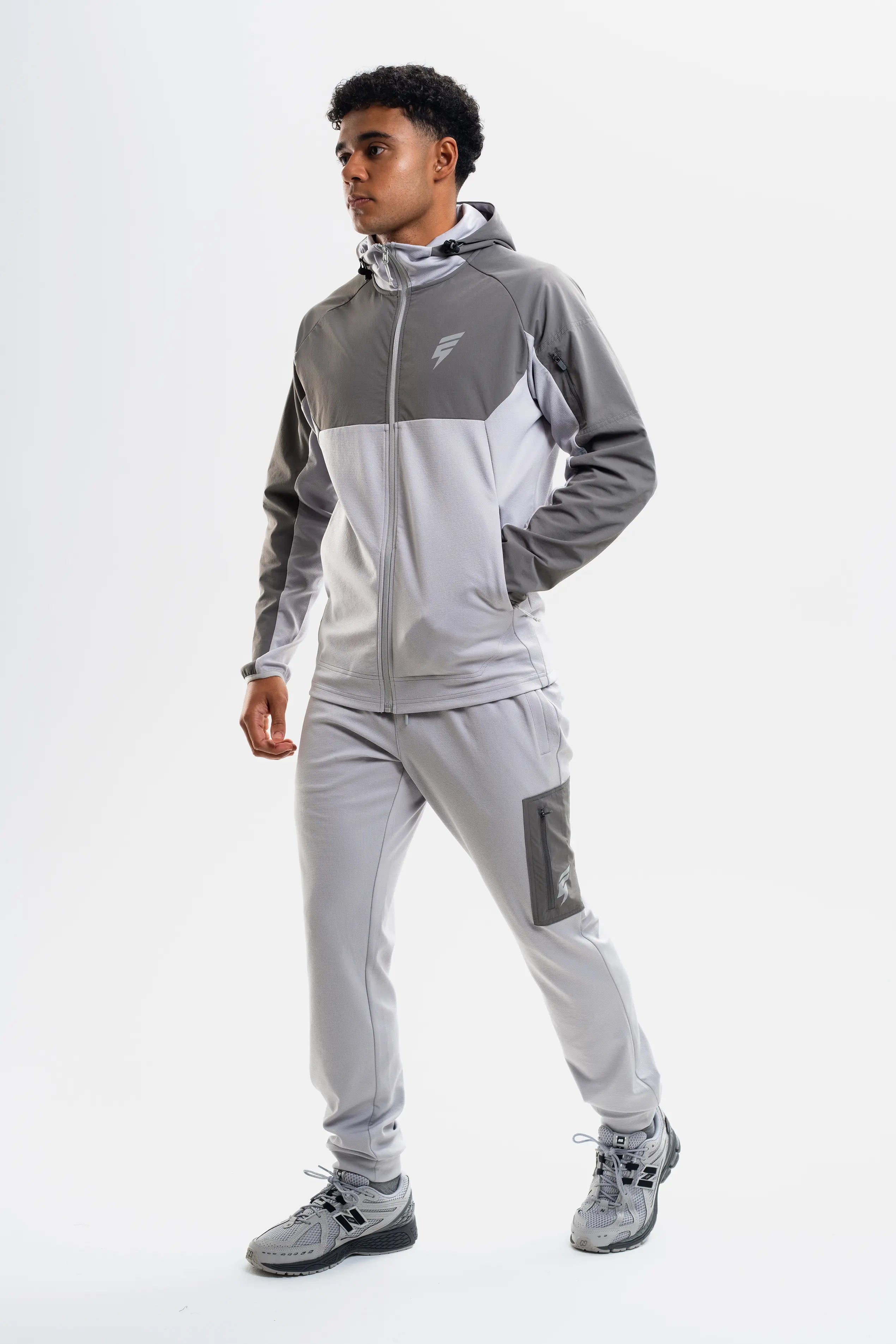 PATCH TRACKSUIT - LIGHT GREY/GREY