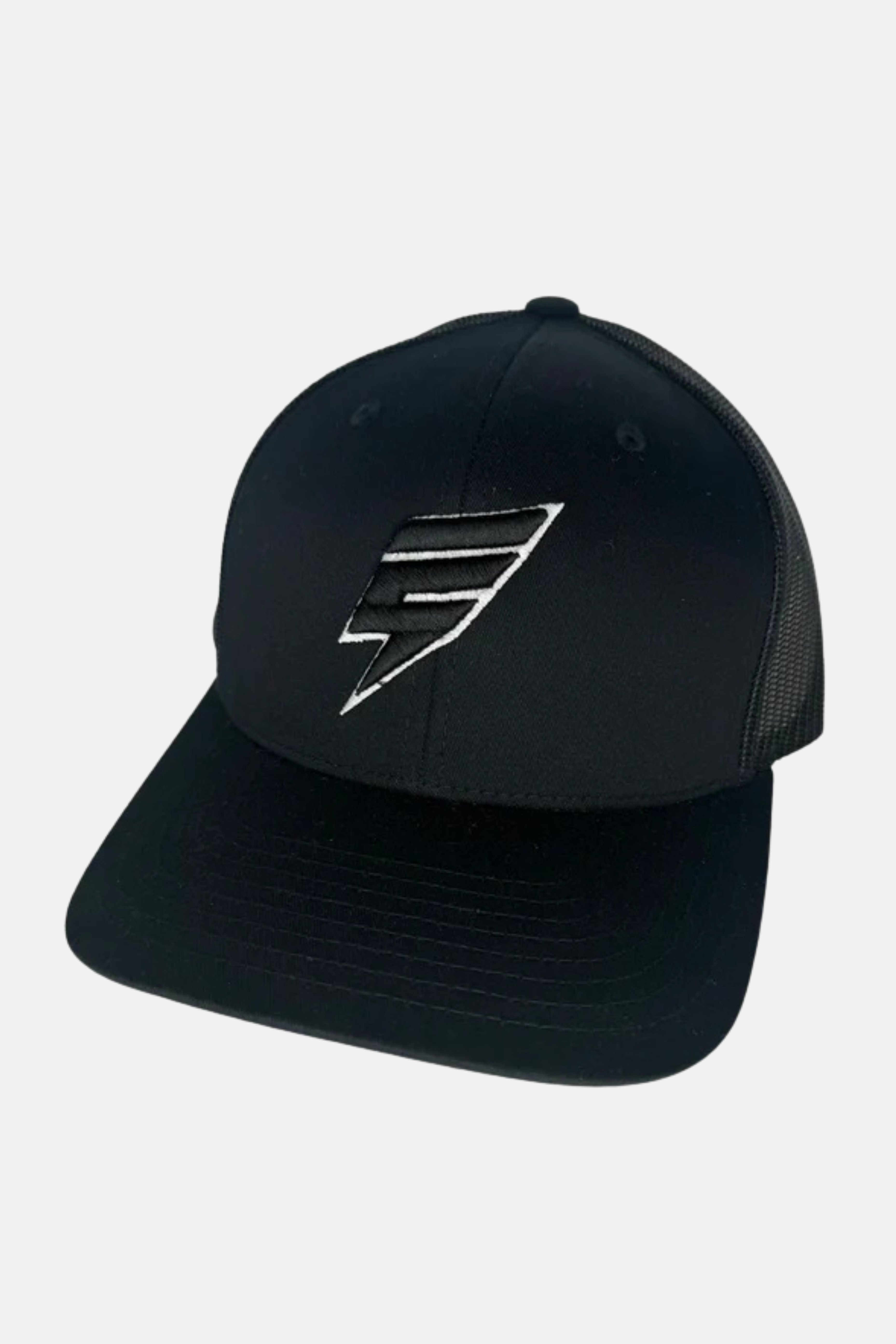 ELUDE TRUCKER CAP - BLACK/WHITE