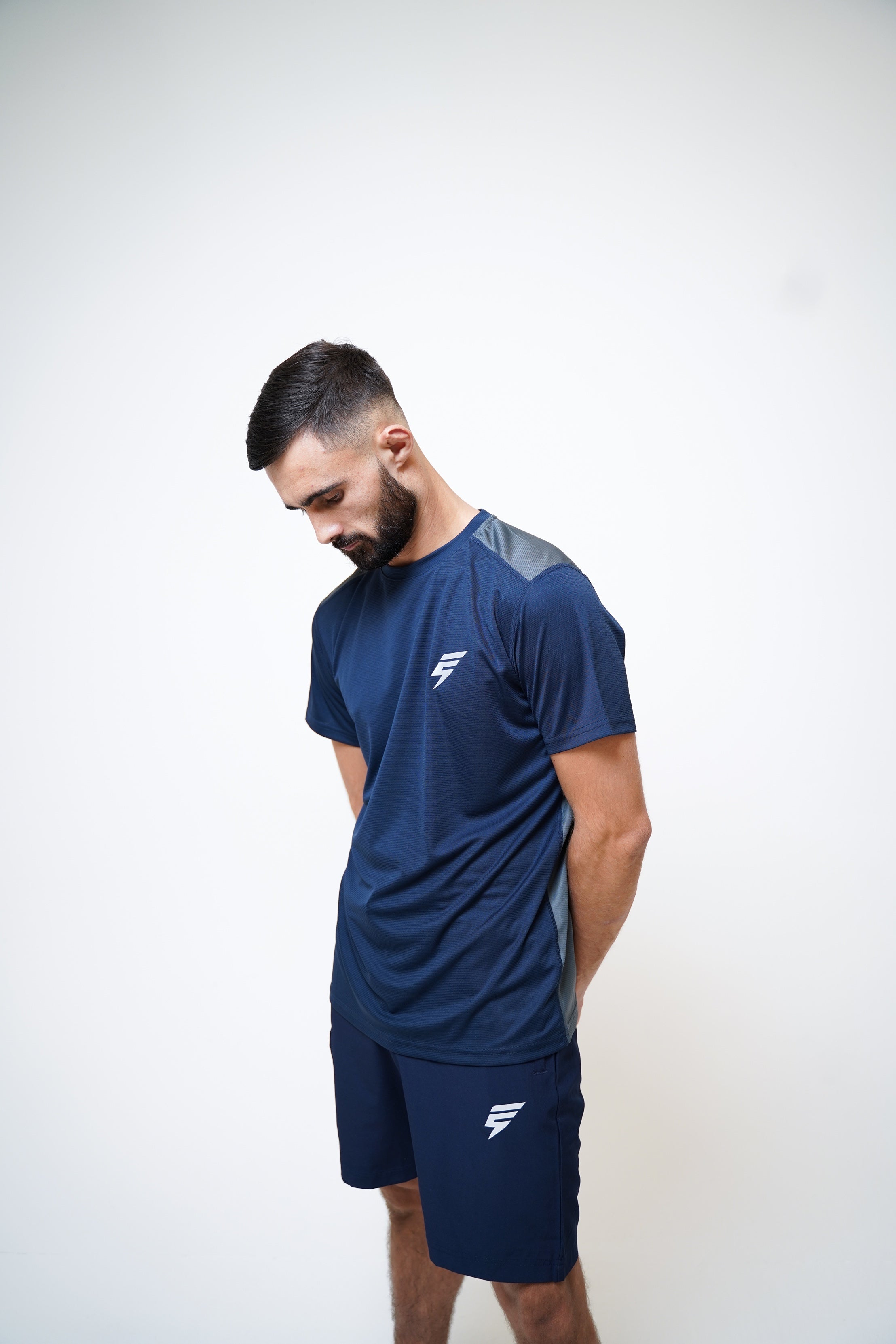 CORE TEE - NAVY/GREY