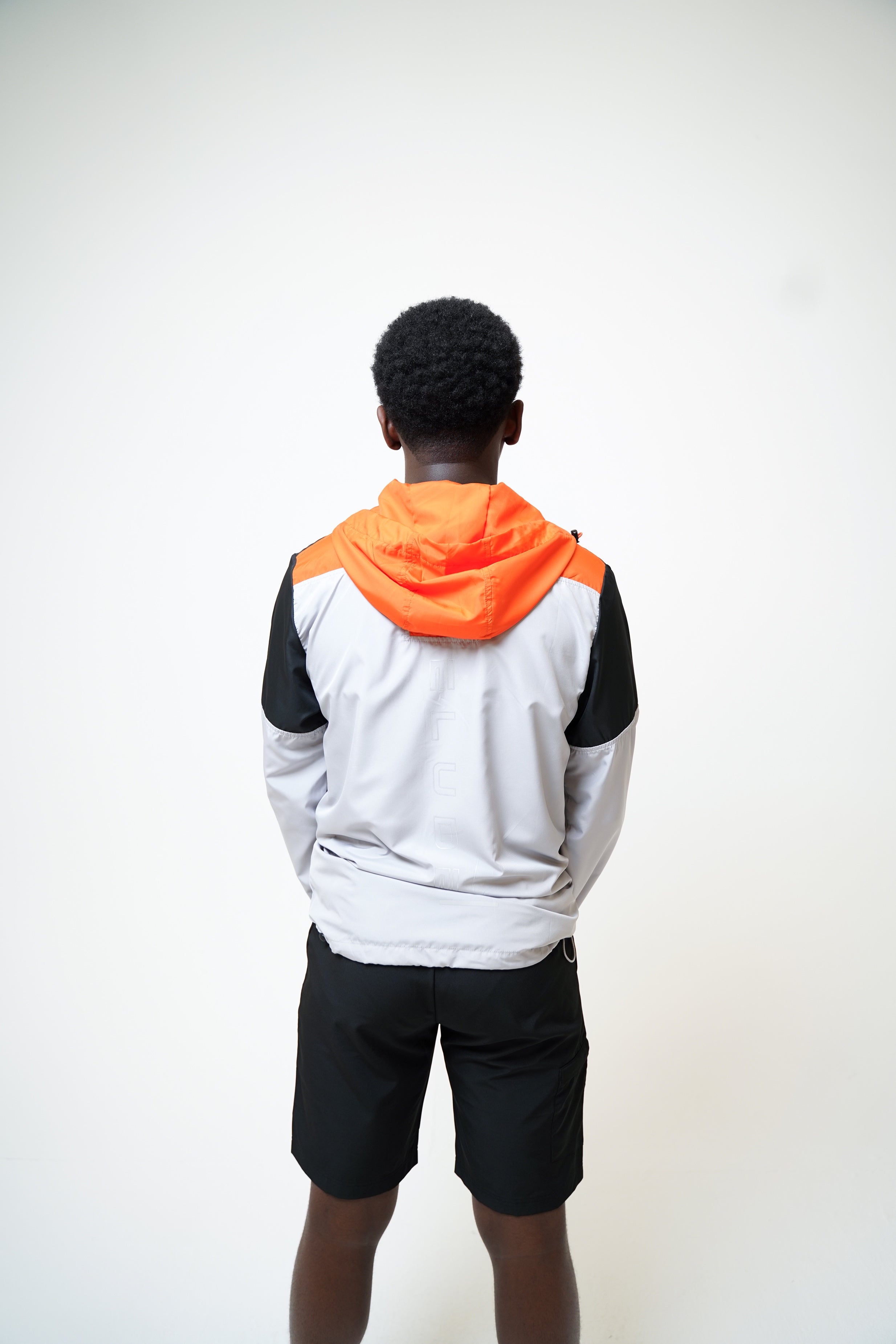 CORE CARGO WINDBREAKER SET - BLACK/ORANGE/LIGHT GREY