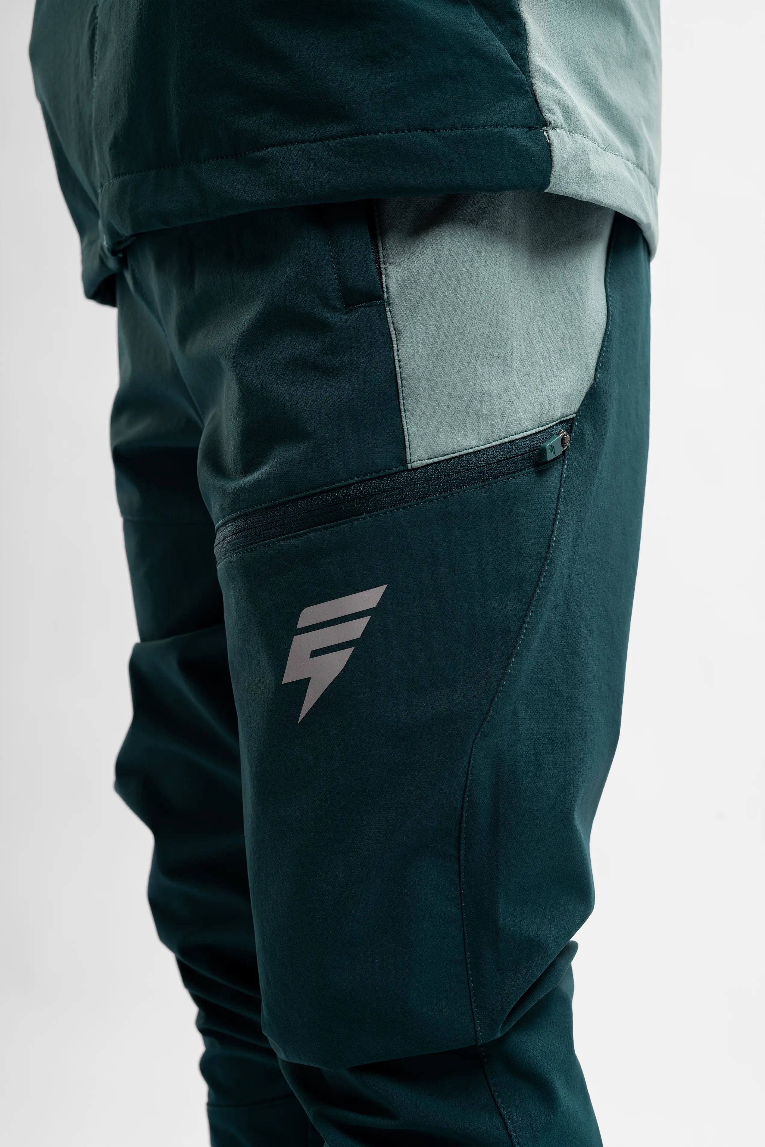 JUNIORS APEX PANT - TEAL/FOREST GREEN
