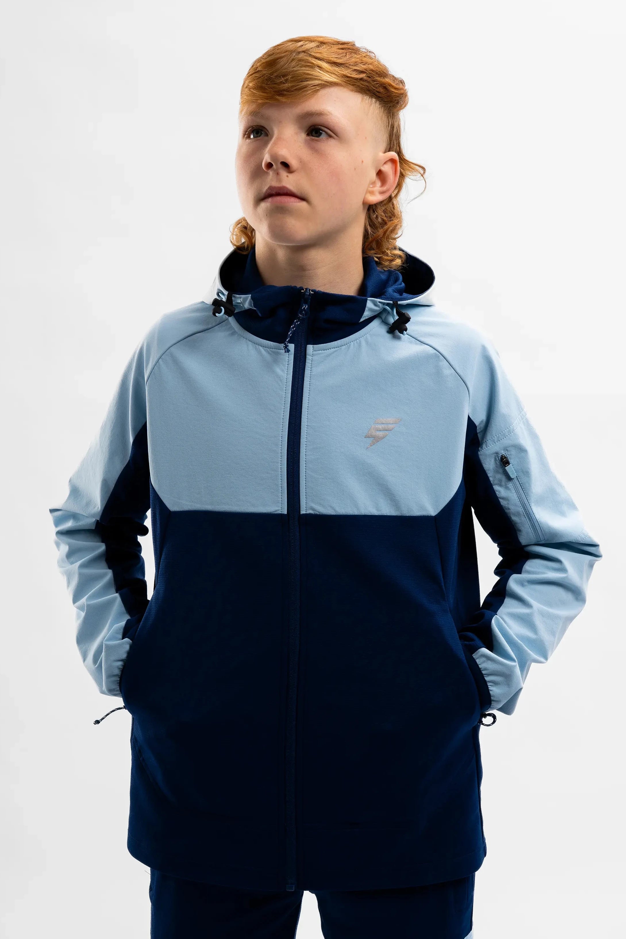 JUNIORS PATCH JACKET - NAVY/BLUE