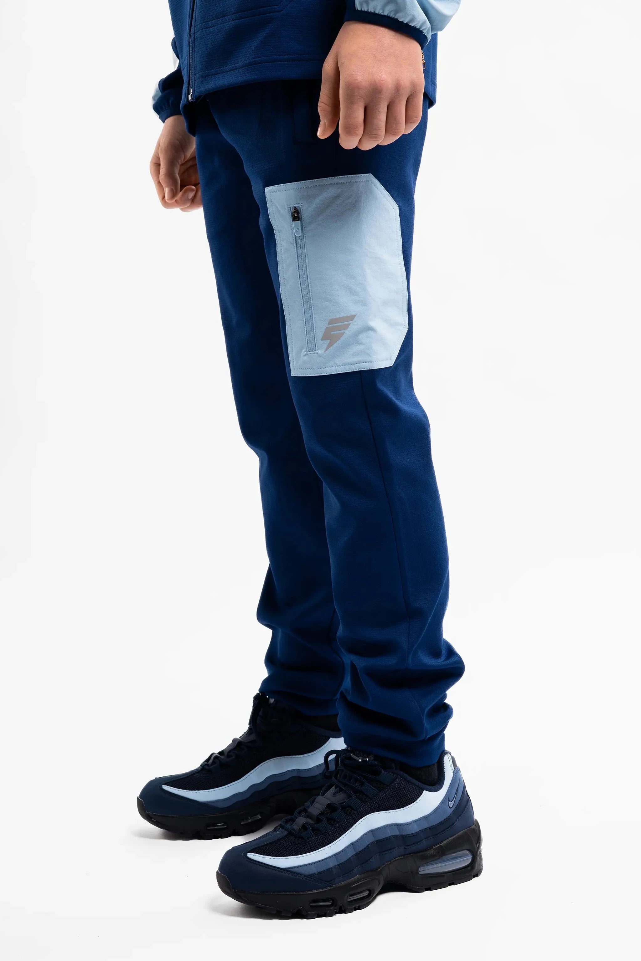 JUNIORS PATCH PANT - NAVY/BLUE