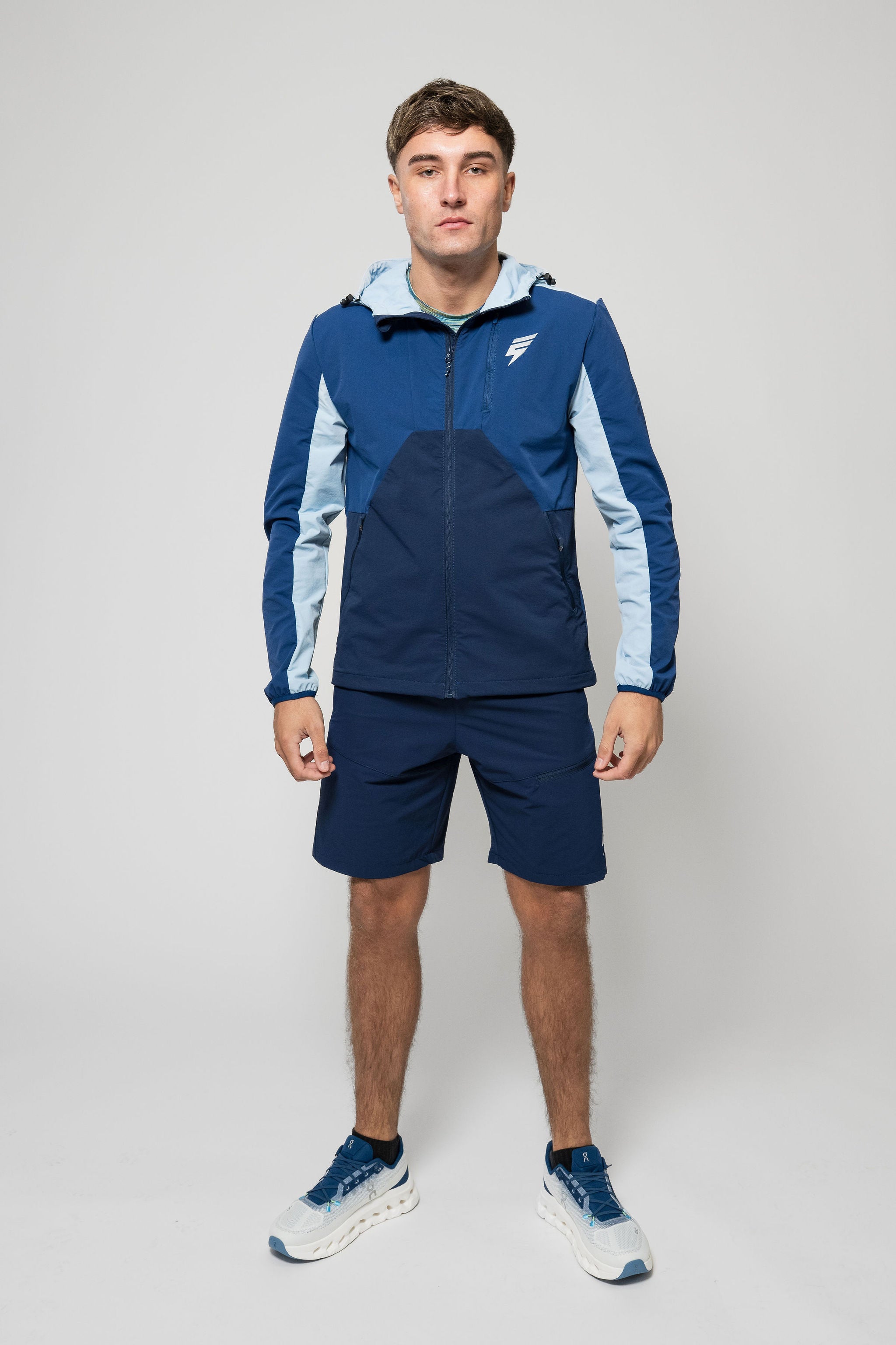 APEX JACKET SHORT SET - NAVY/BLUE/ICE