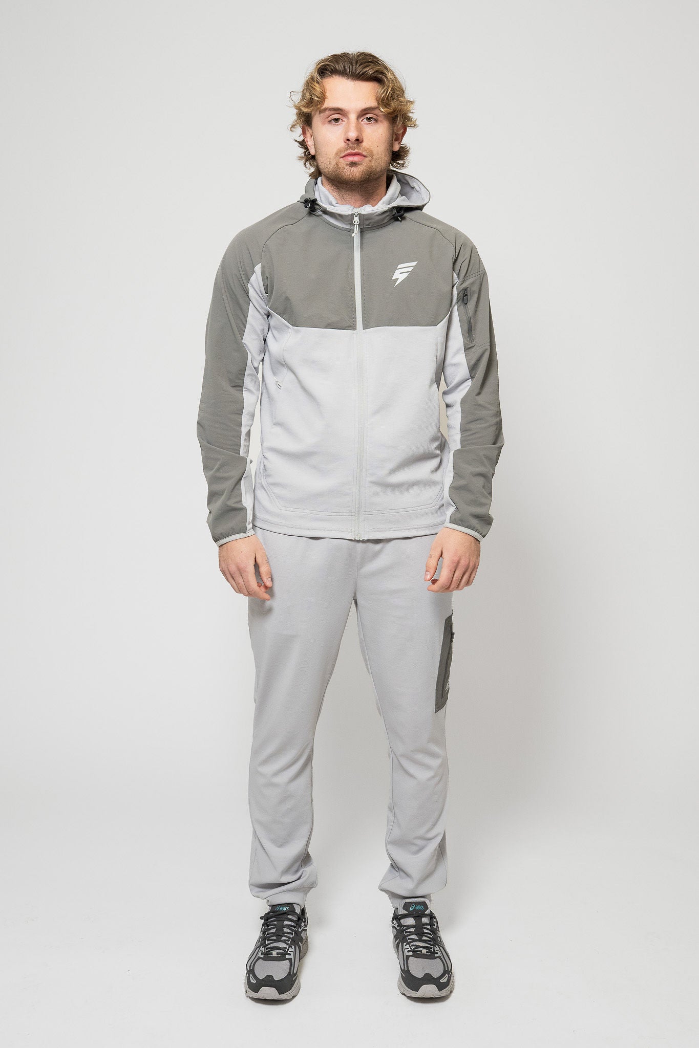 PATCH TRACKSUIT - LIGHT GREY/GREY