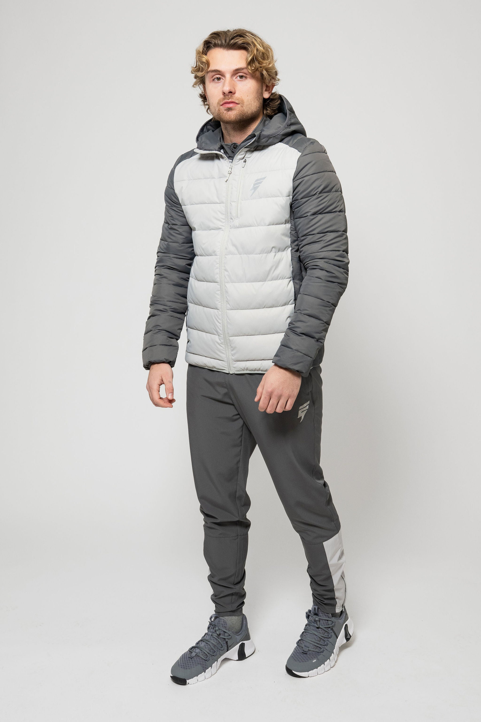 DELTA COAT - LIGHT GREY/COAL