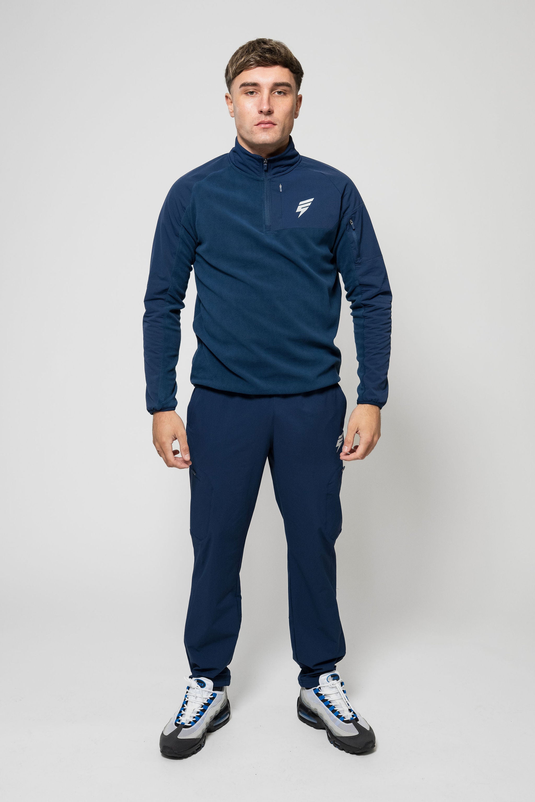TRAIL FLEECE 1/4 TRACKSUIT - NAVY