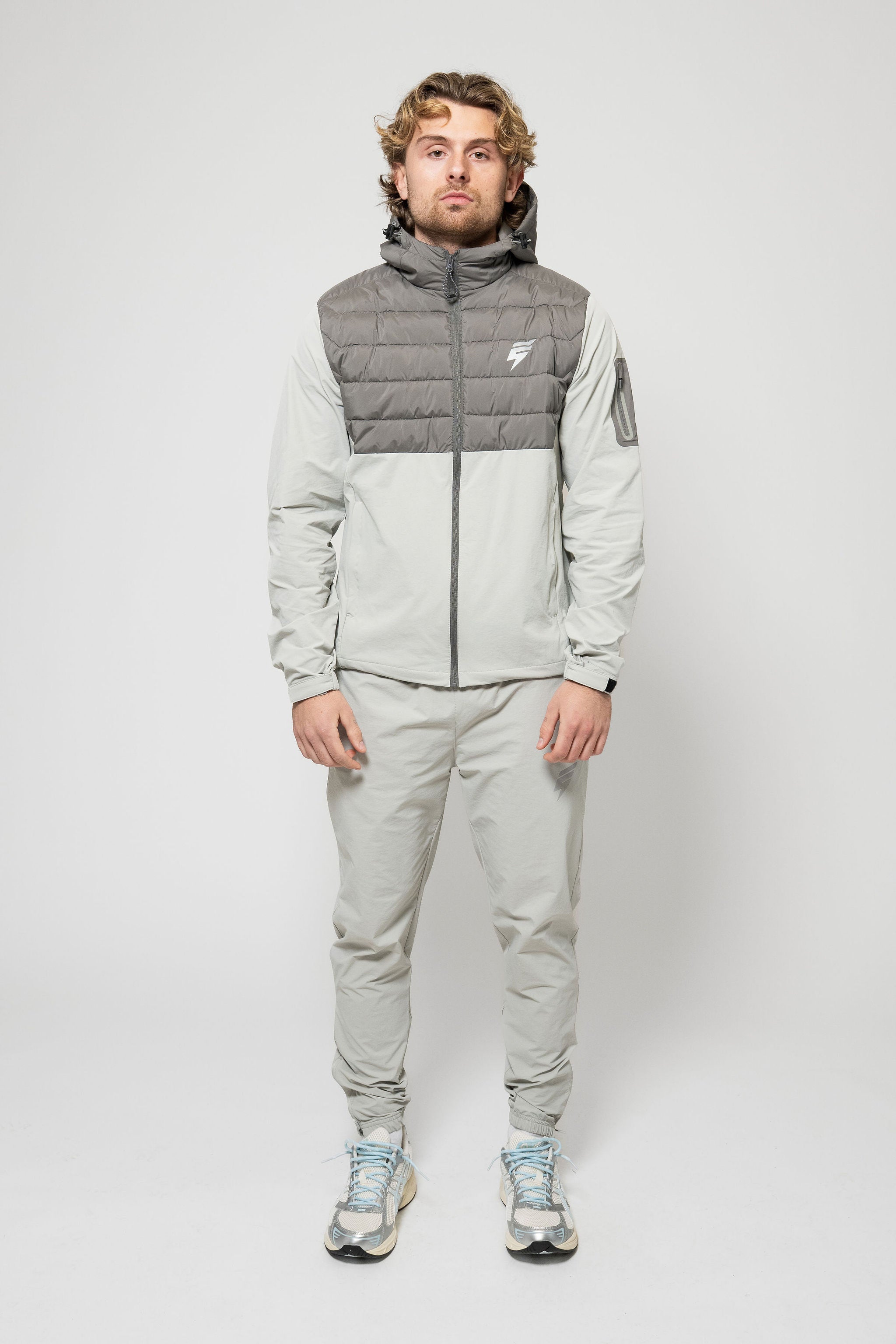 HYBRID TRACKSUIT - LIGHT GREY/COAL