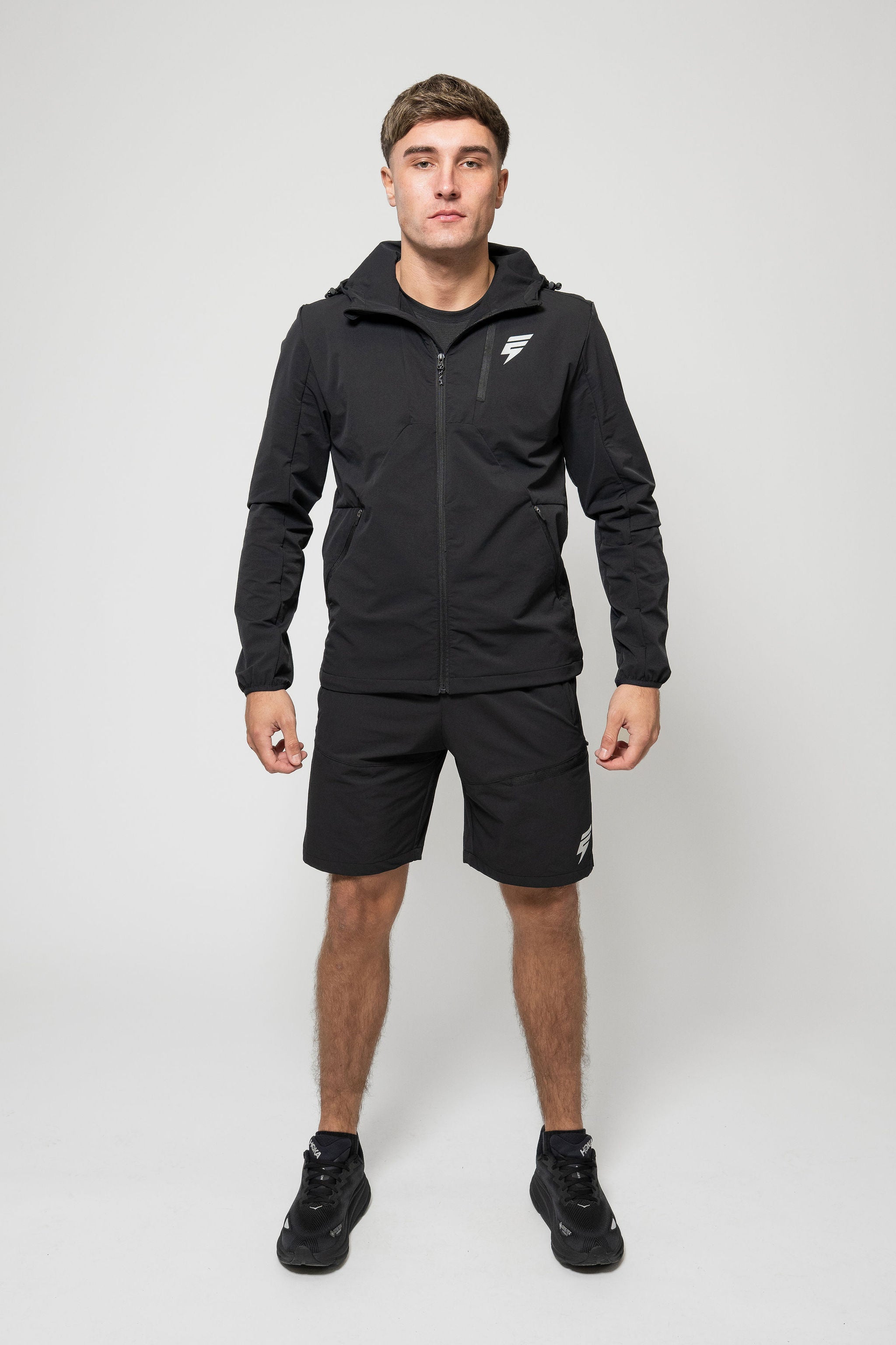 APEX JACKET SHORT SET - BLACK