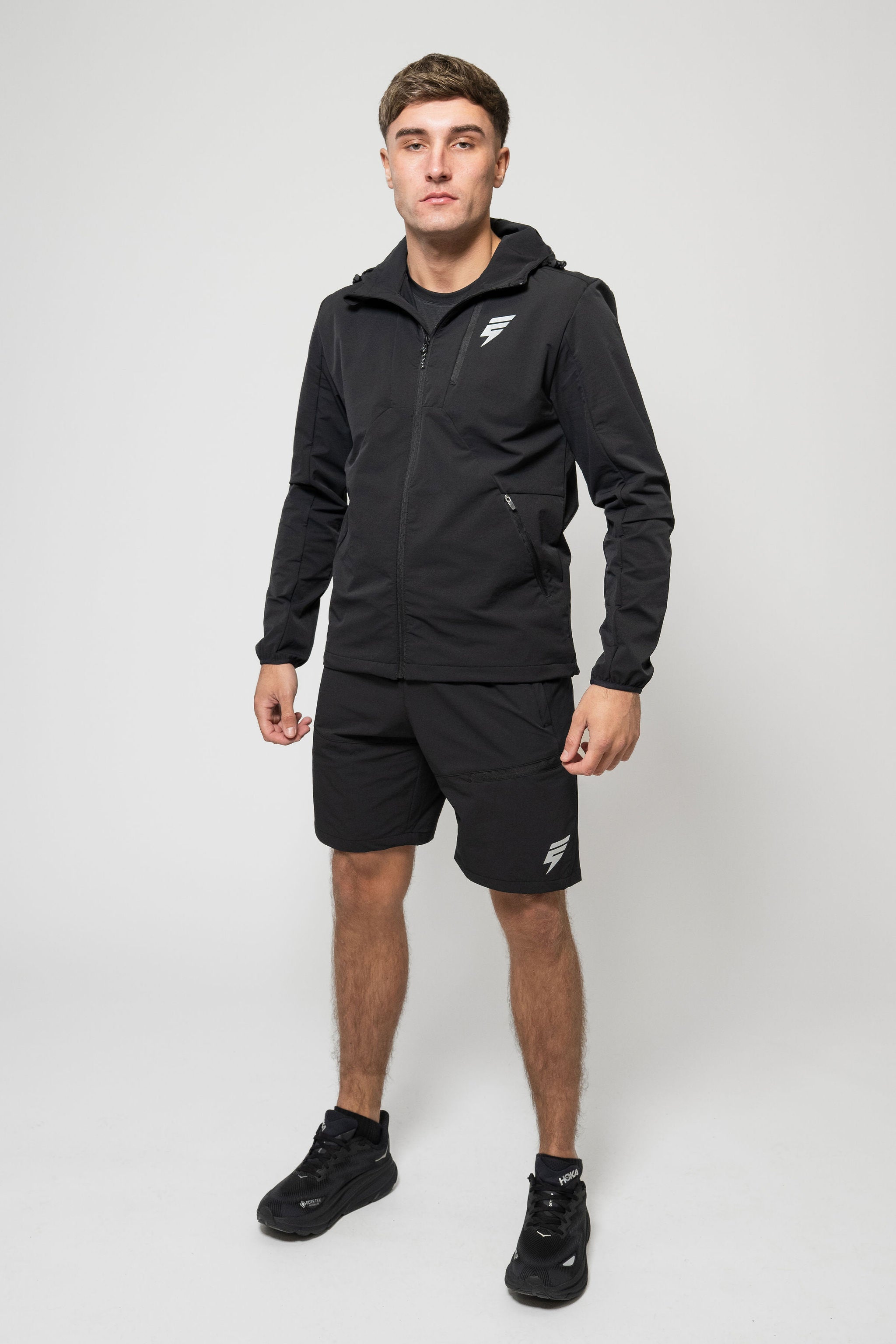 APEX JACKET SHORT SET - BLACK