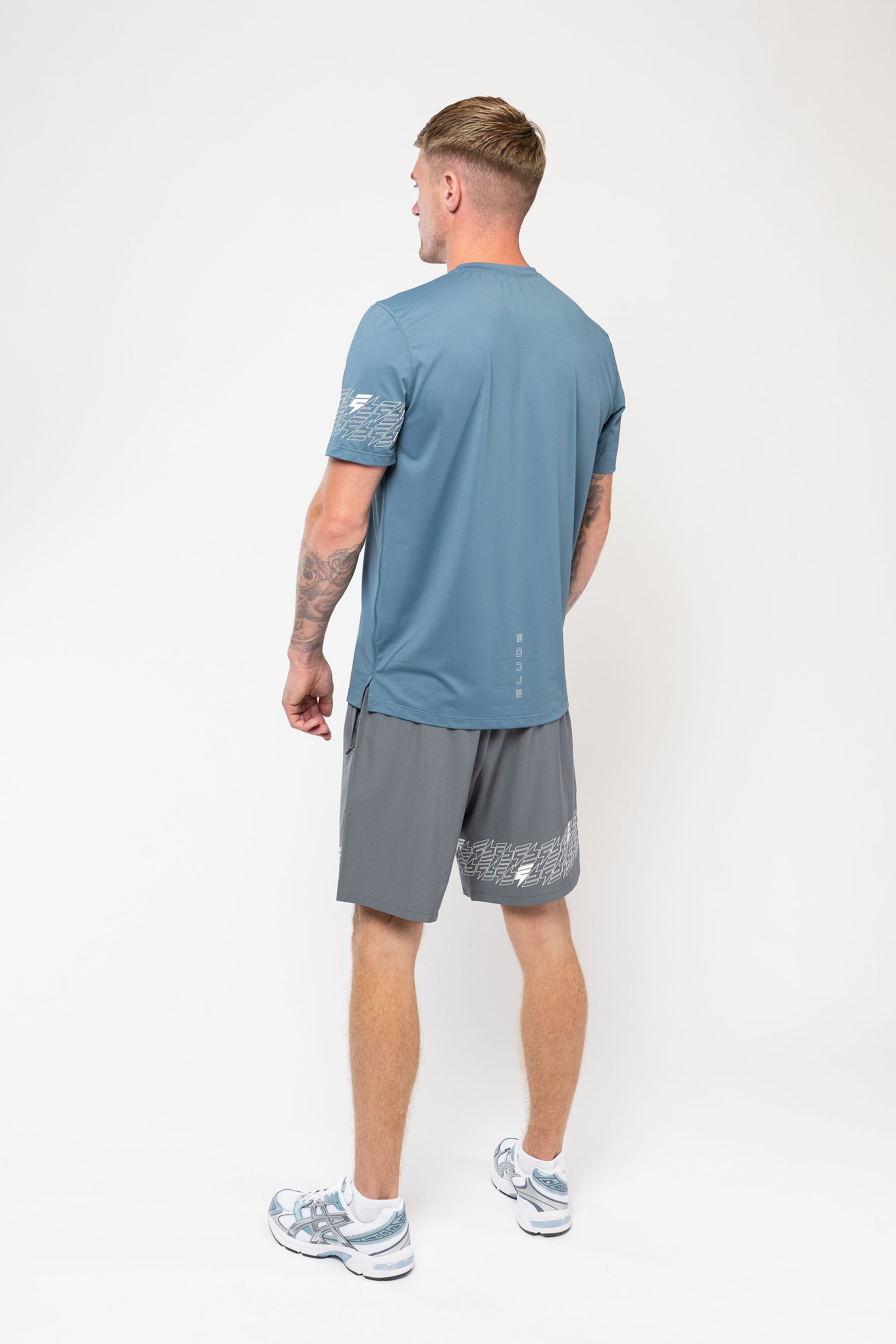 ICON SHORT SET - GREY/TEAL