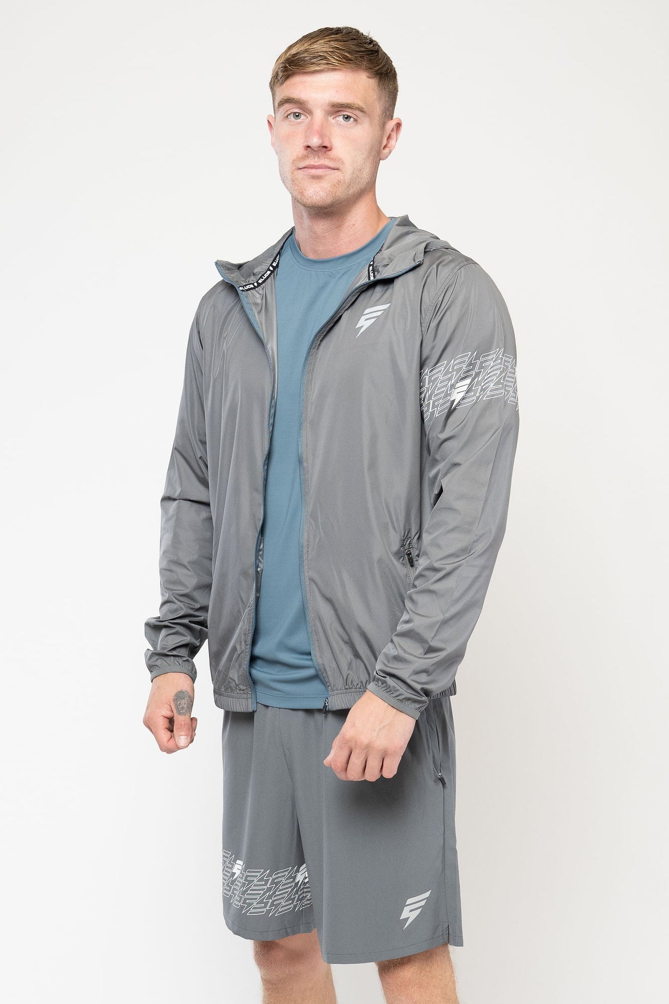 ICON JACKET TRIO SET - GREY/TEAL