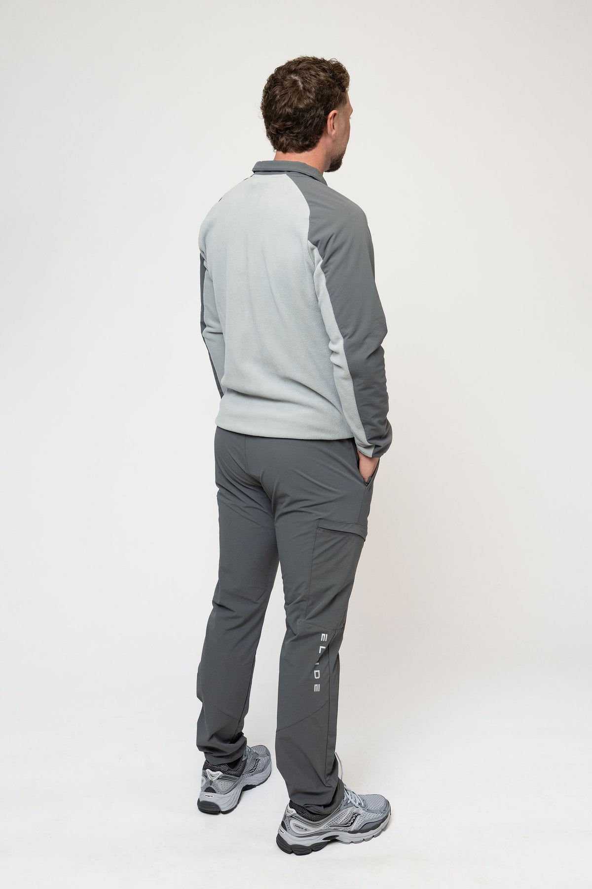 TRAIL FLEECE TRACKSUIT - DARK GREY/GREY