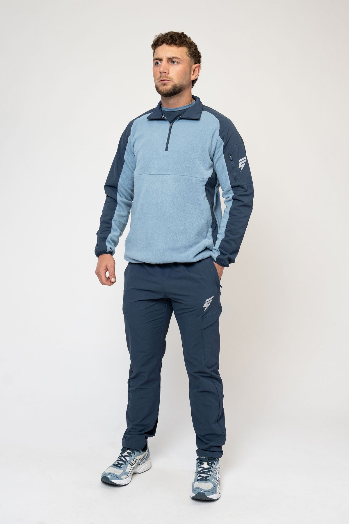 TRAIL FLEECE TRACKSUIT - MIDNIGHT BLUE/STEEL