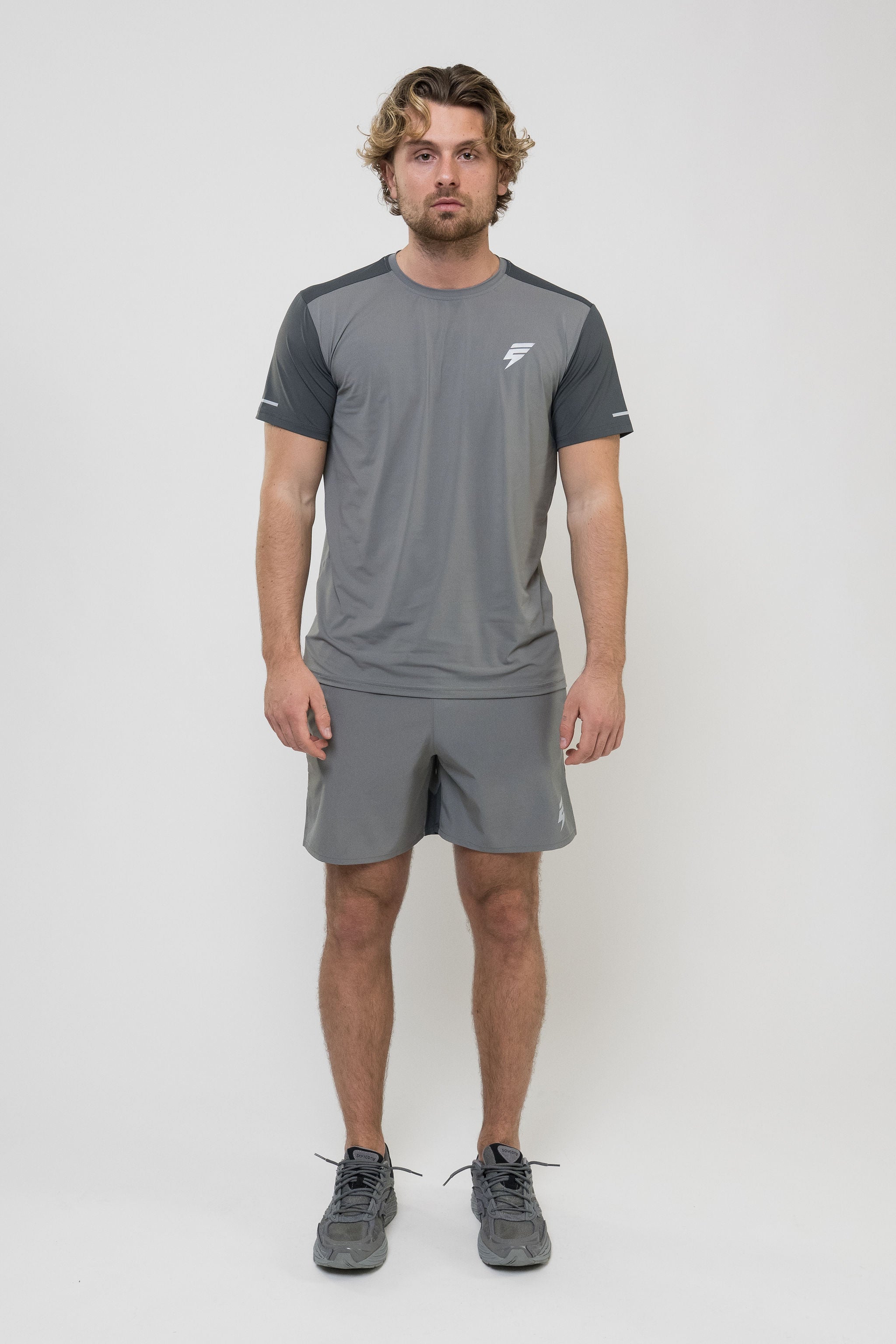 TRACK SHORT SET - LIGHT GREY/GREY