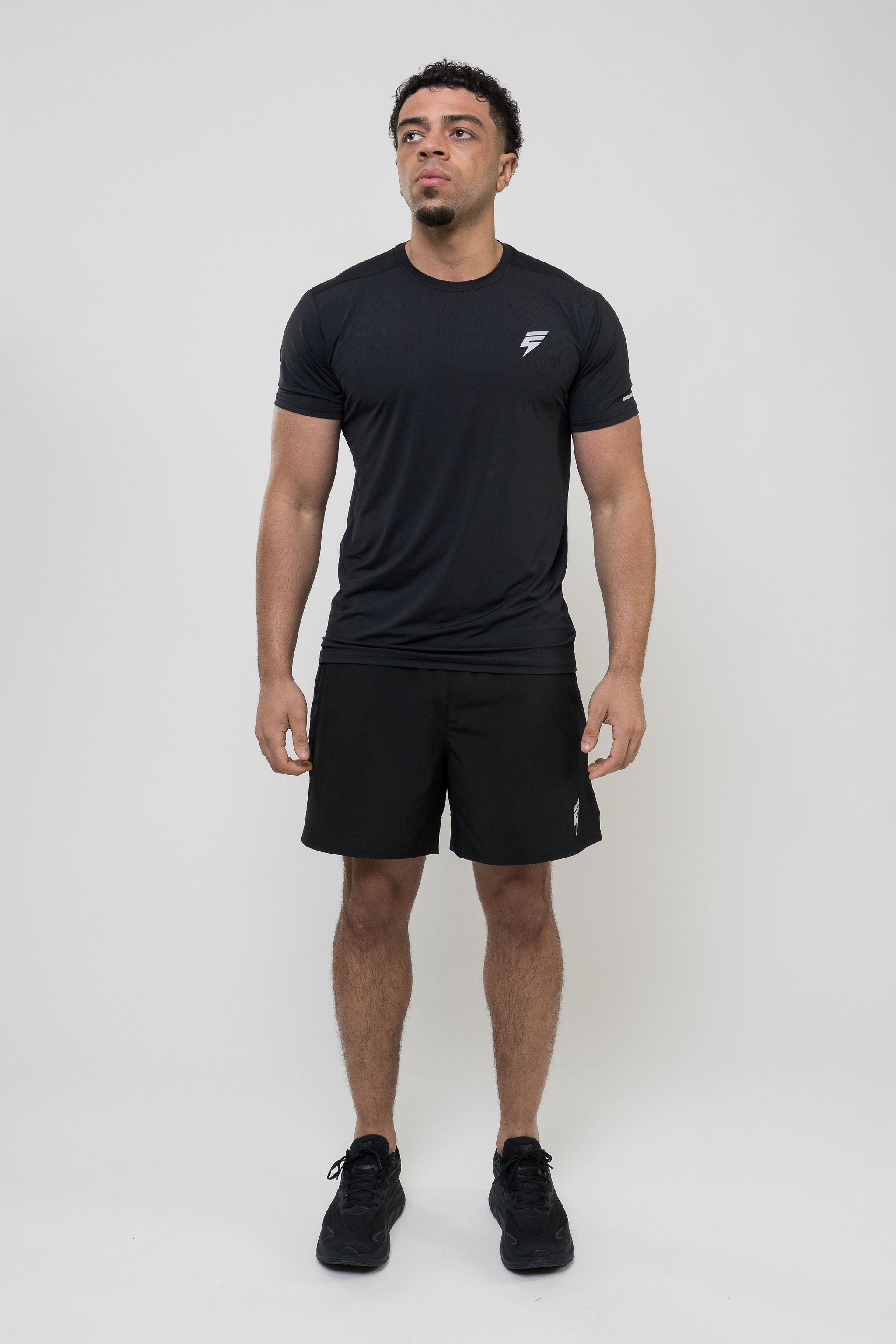 TRACK SHORT SET - BLACK