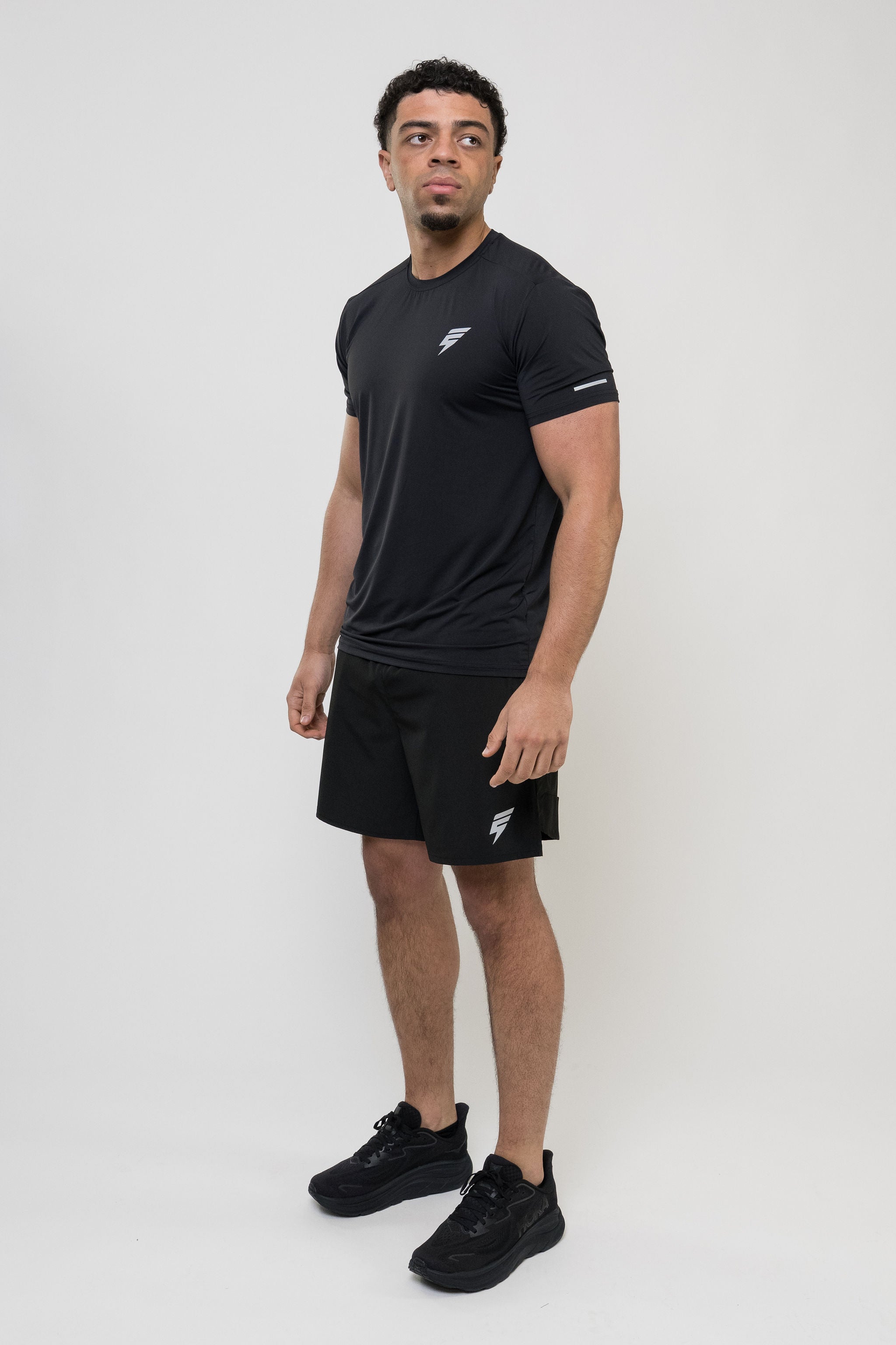 TRACK SHORT SET - BLACK