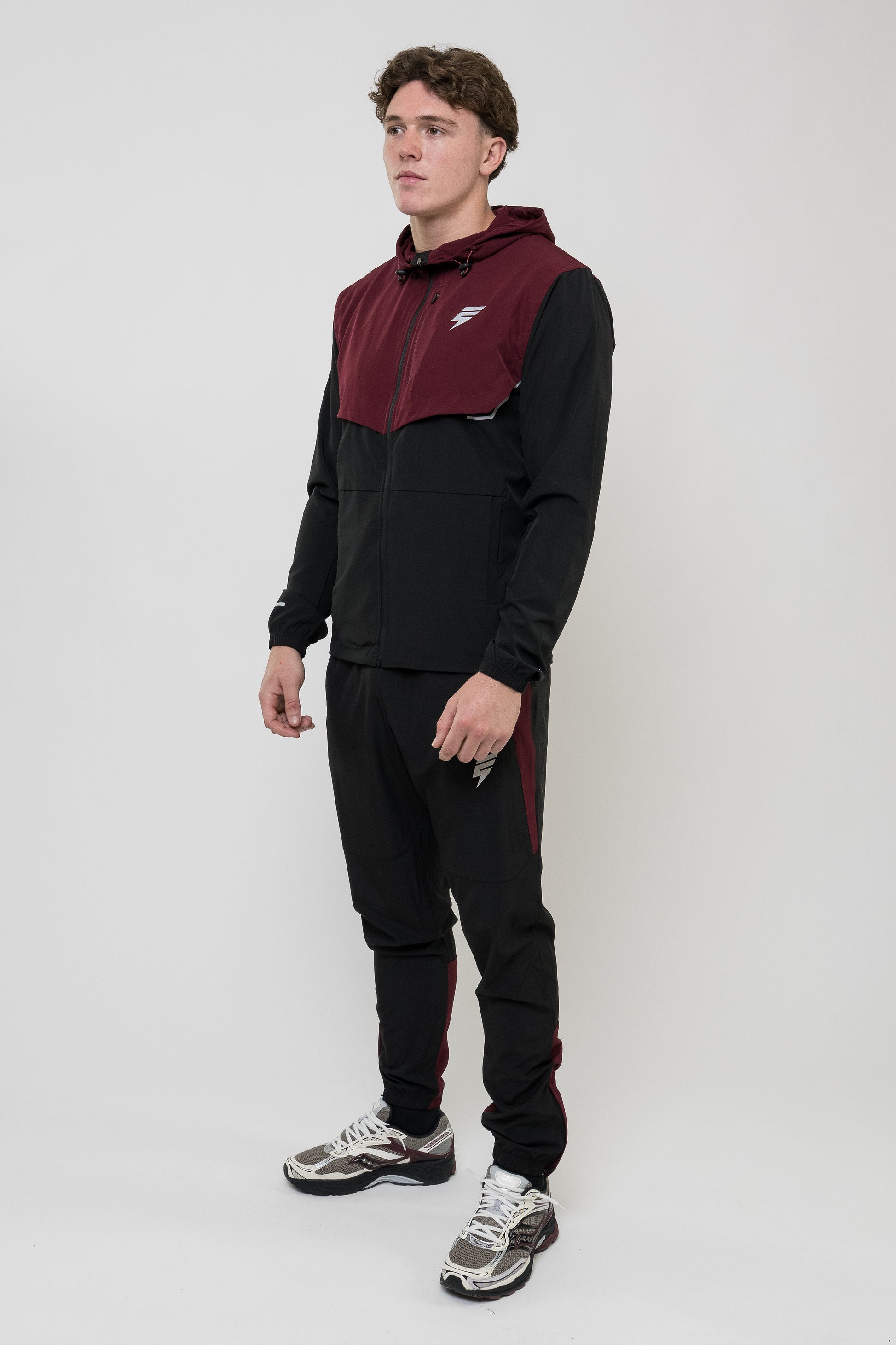 TRACK TRACKSUIT - BLACK/MAROON