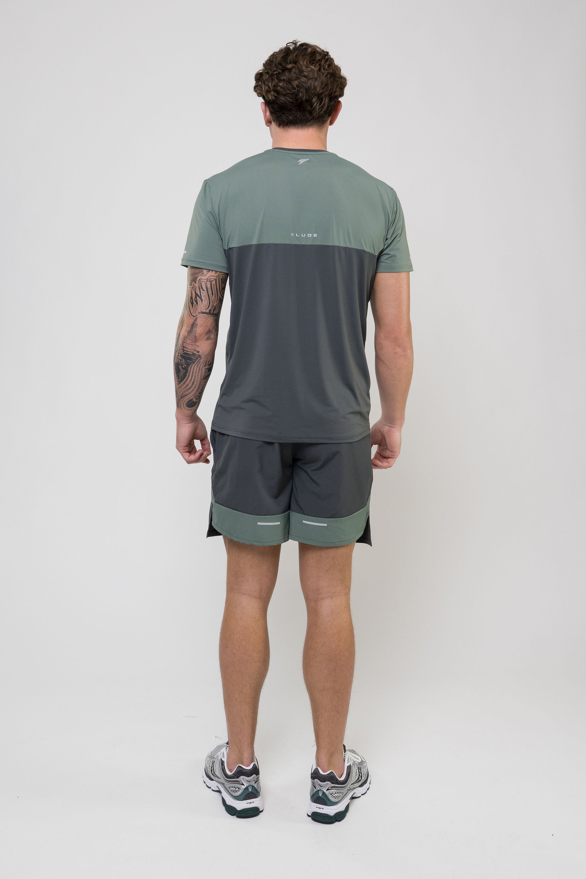 TRACK SHORT SET - GREY/SAGE