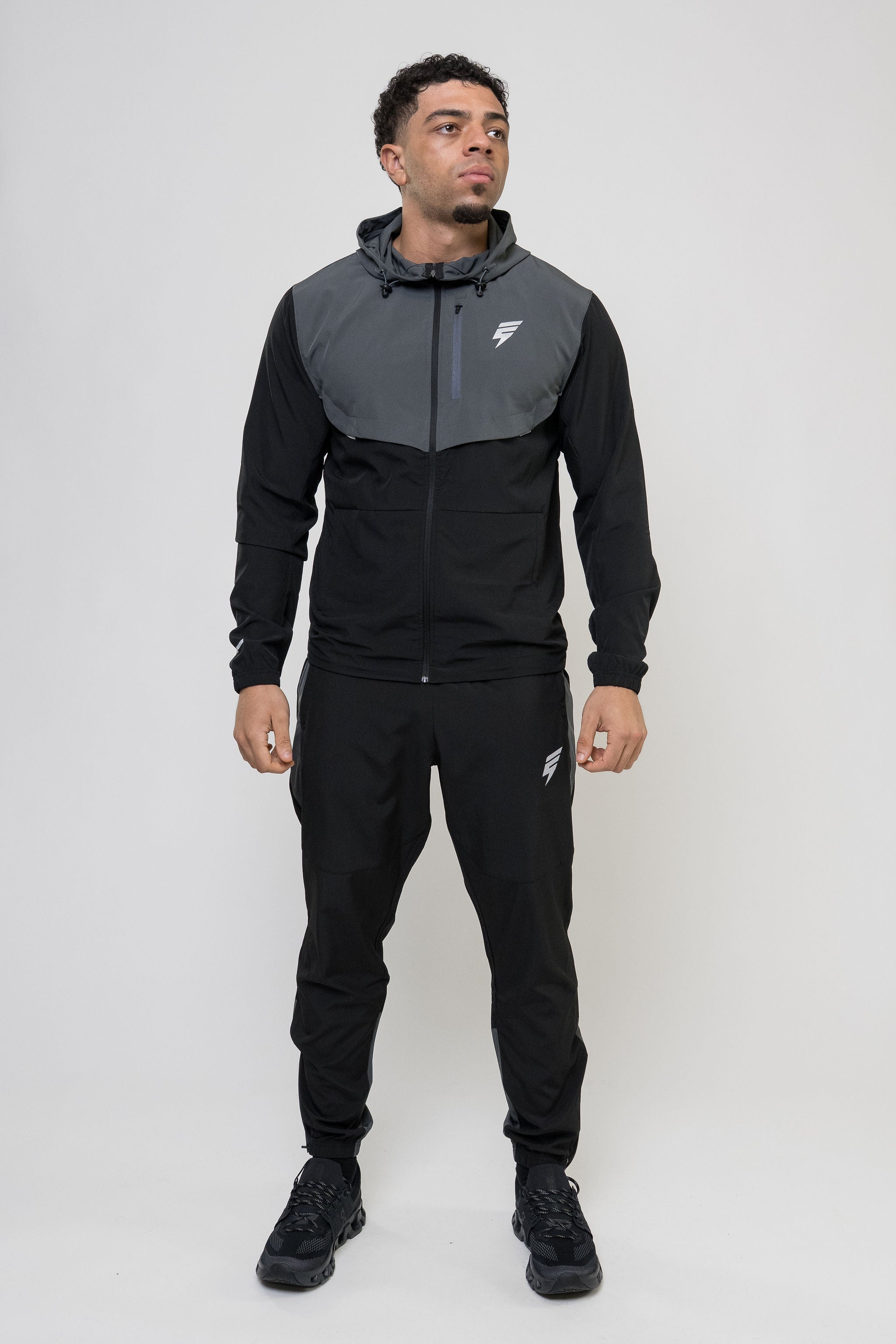 TRACK TRACKSUIT - BLACK/DARK GREY
