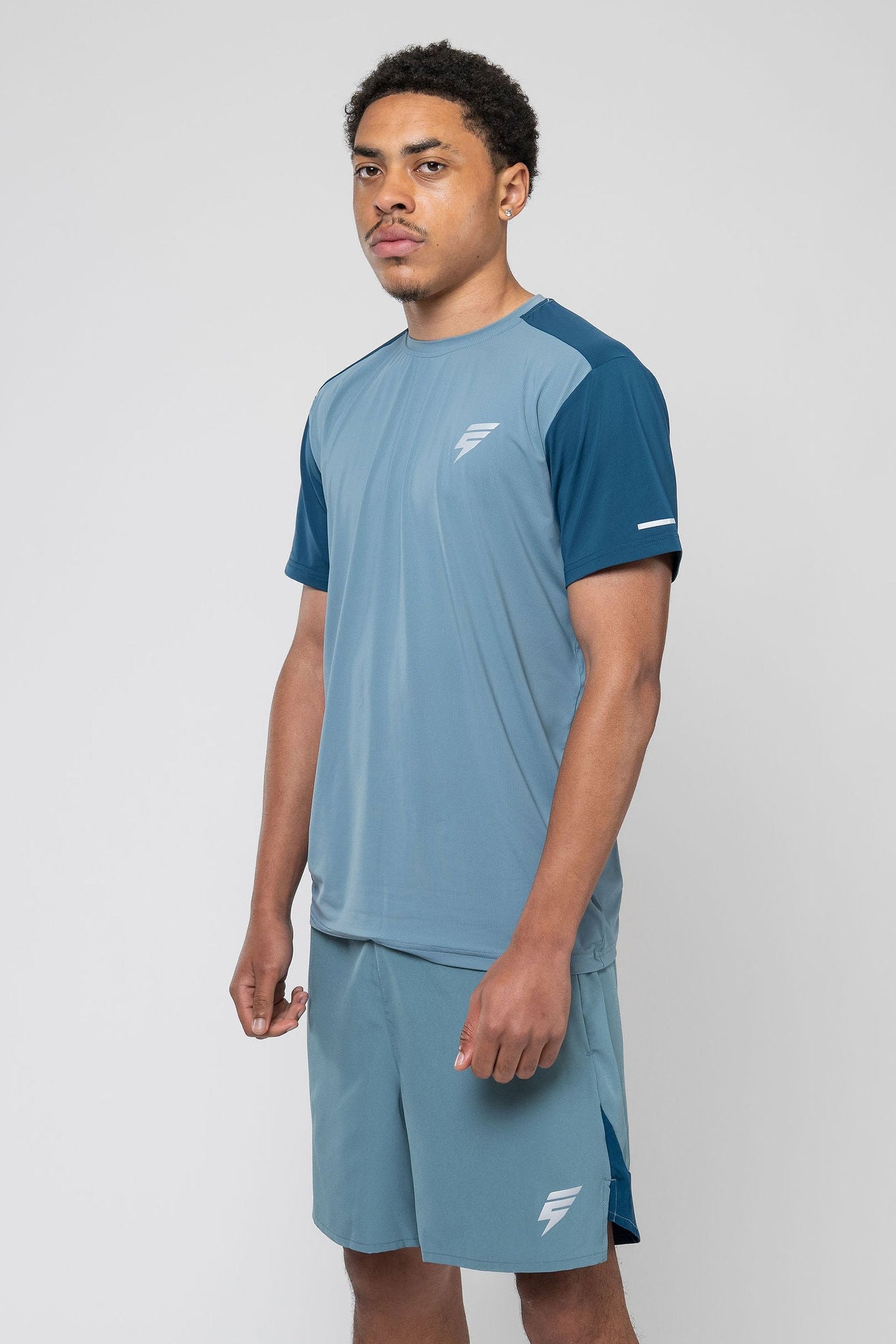 TRACK SHORT SET - TEAL