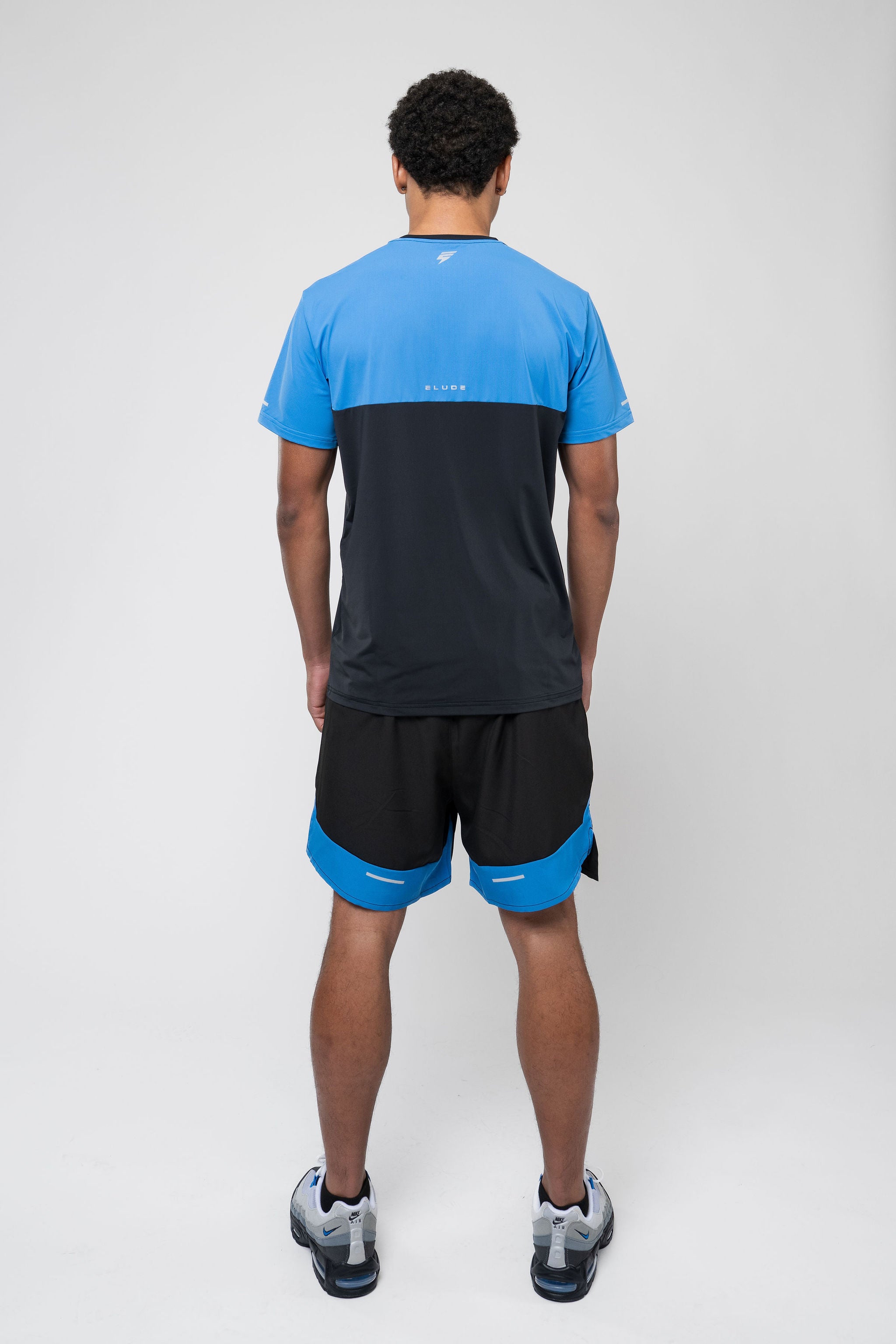 TRACK SHORT SET - BLACK/NAUTICAL BLUE
