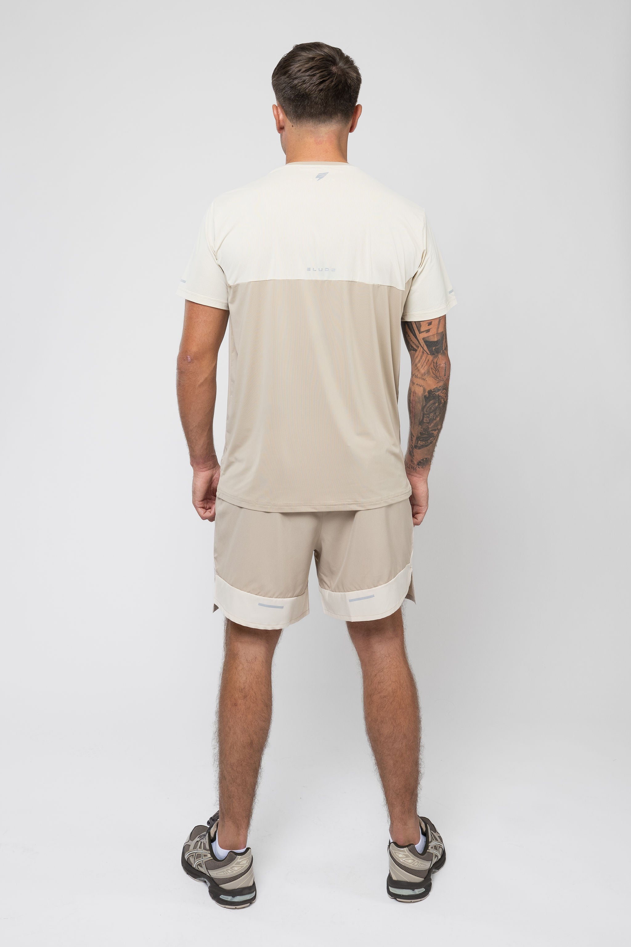 TRACK SHORT SET - BEIGE