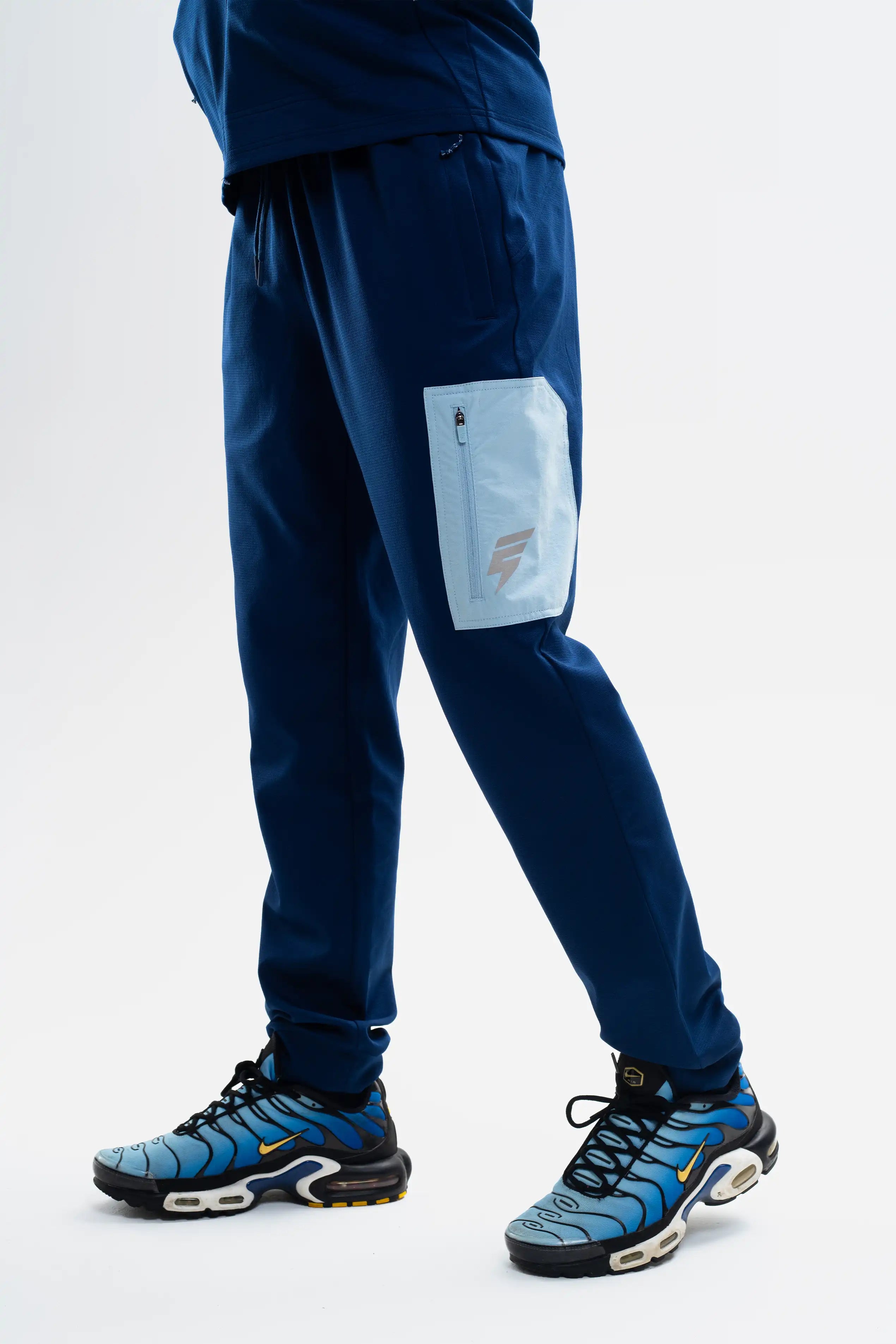 PATCH TRACKSUIT - NAVY/LIGHT BLUE