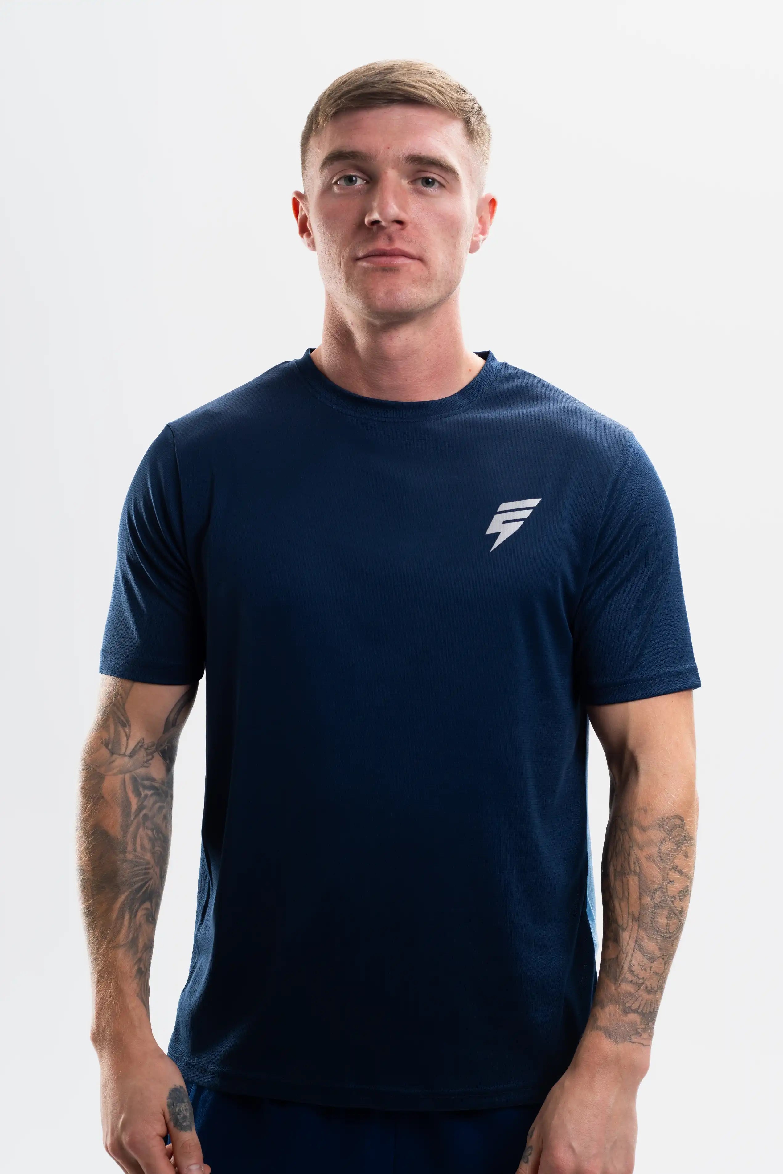 TECH TEE - NAVY/SKY BLUE