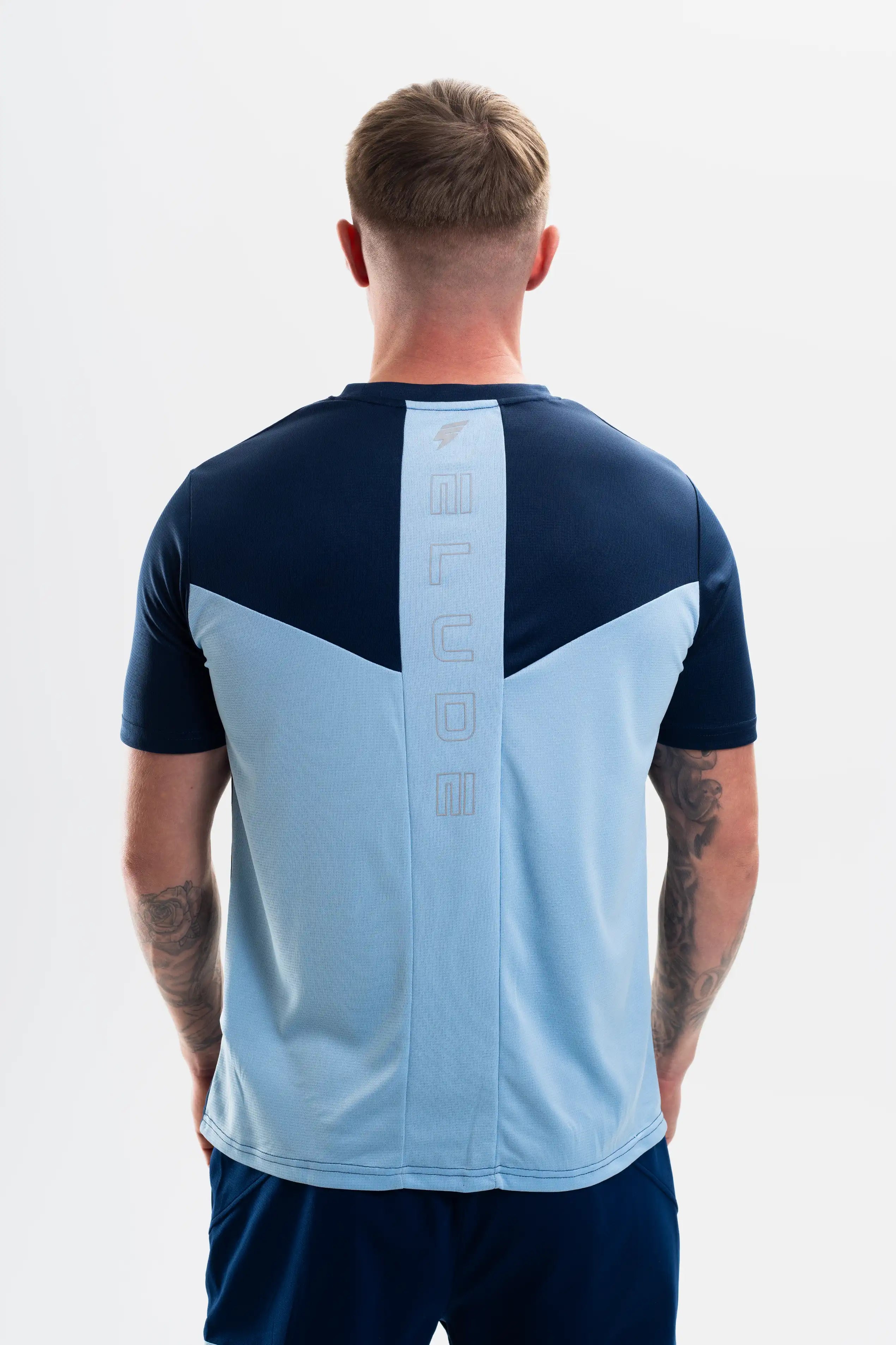 TECH TEE - NAVY/SKY BLUE