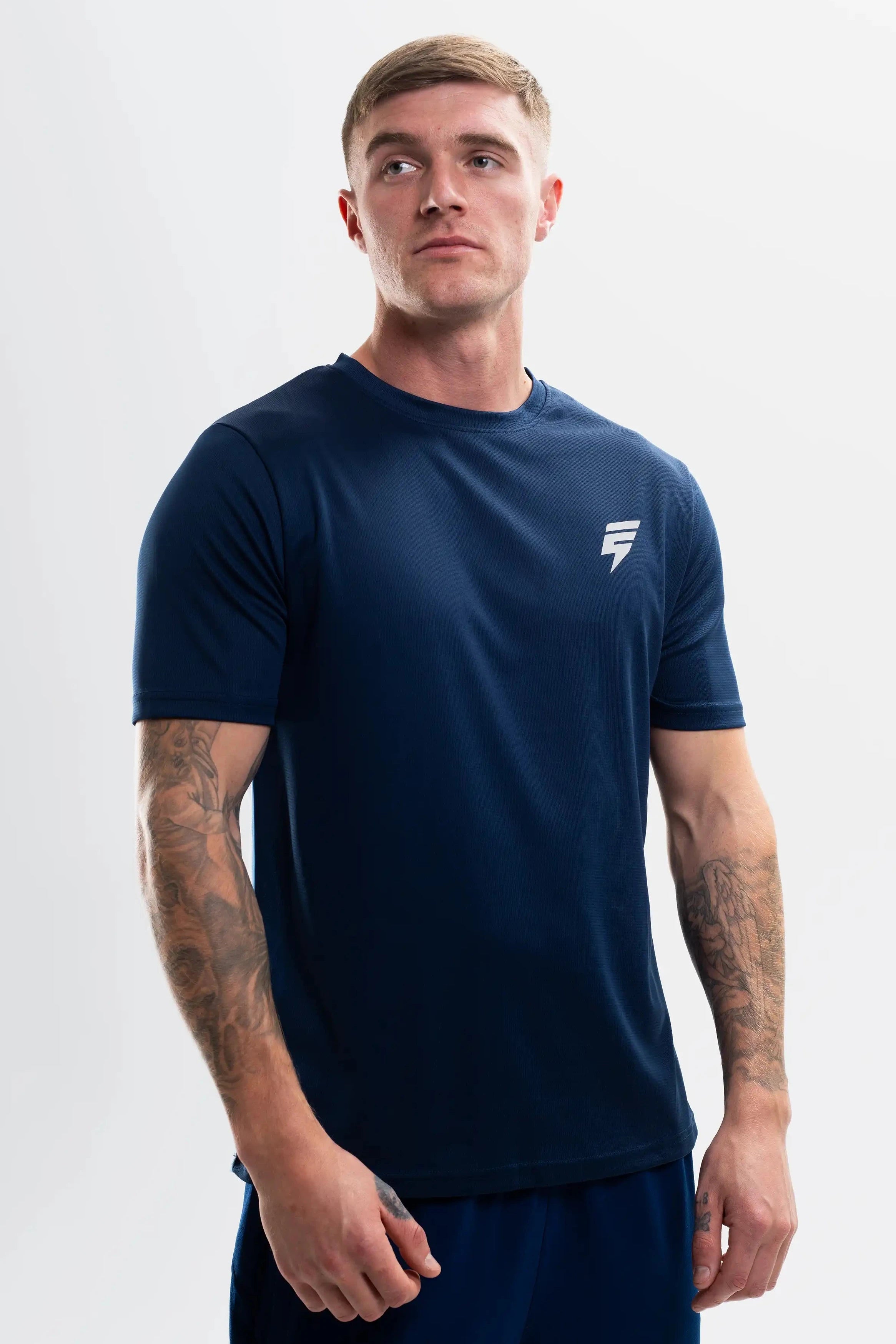 TECH TEE - NAVY/SKY BLUE