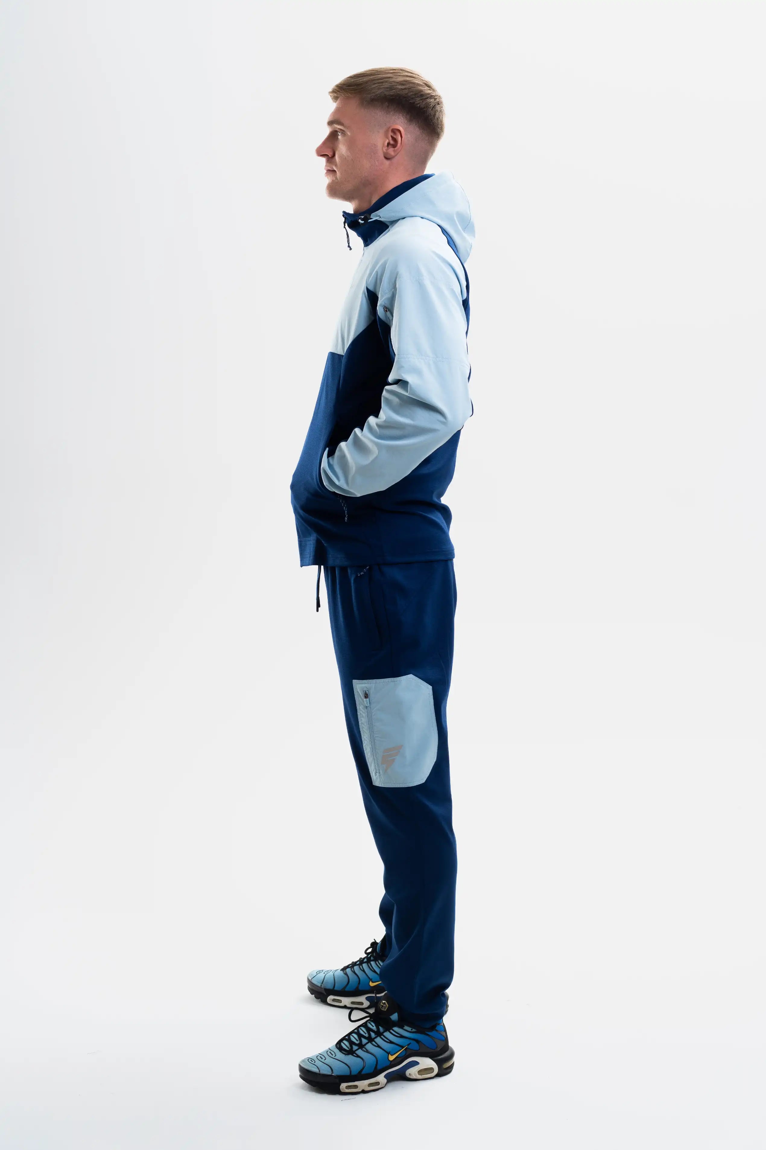 PATCH TRACKSUIT - NAVY/LIGHT BLUE