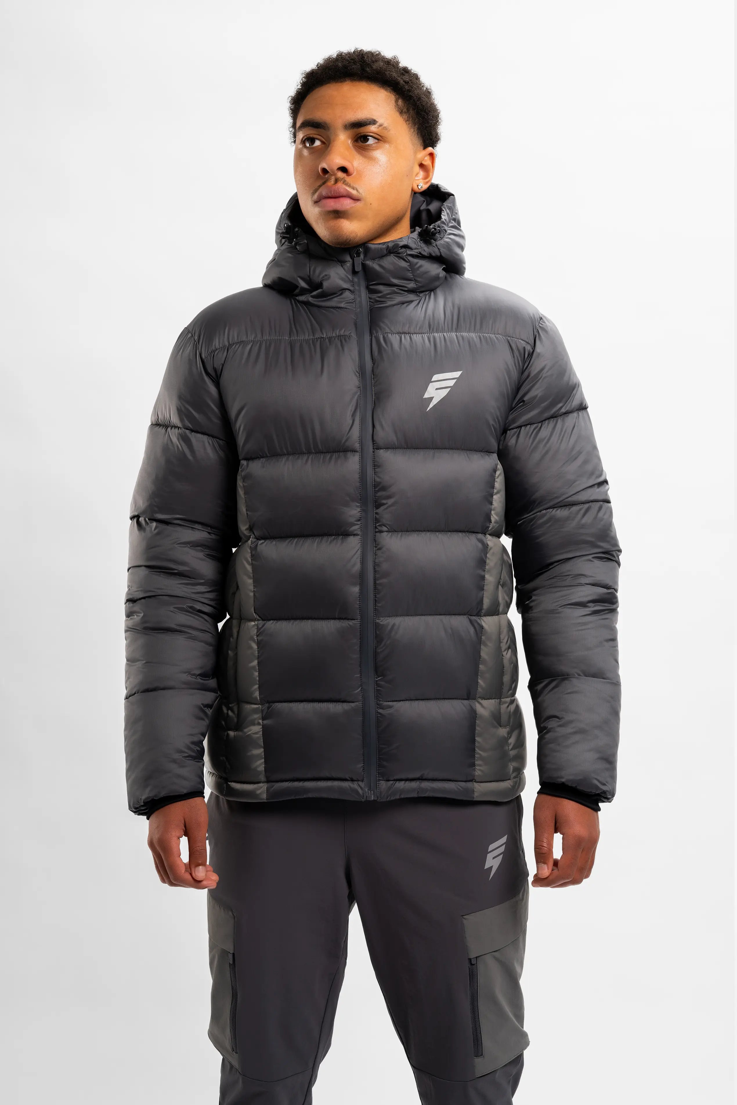 POLAR COAT - COAL/GREY