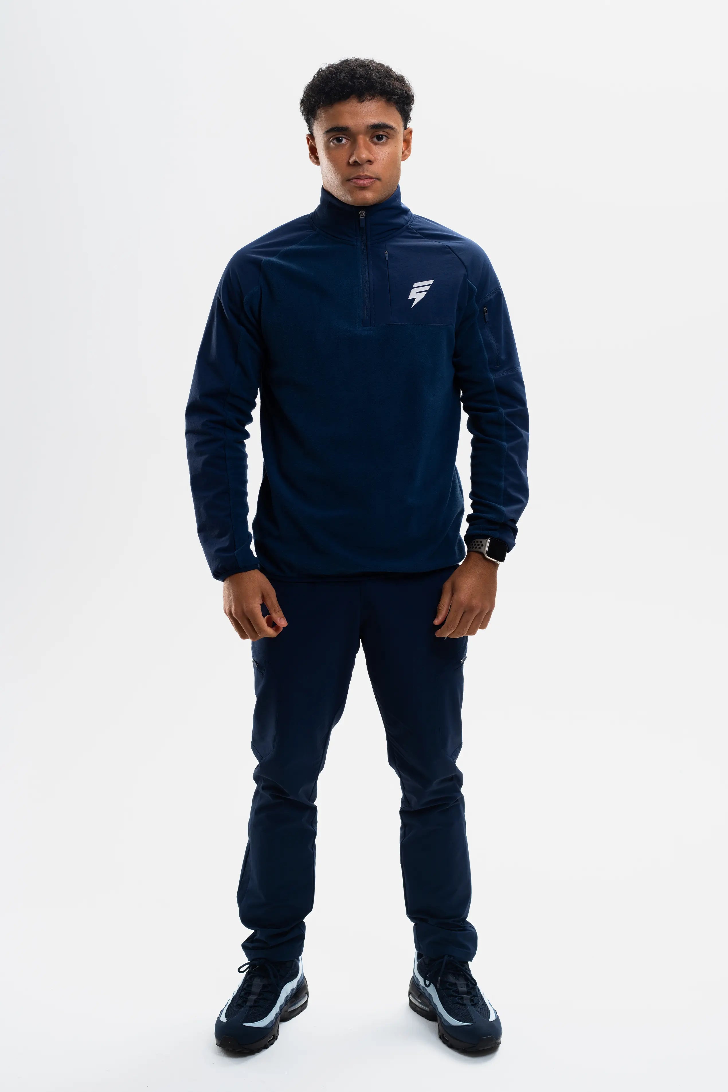 TRAIL FLEECE 1/4 ZIP - NAVY/BLUE