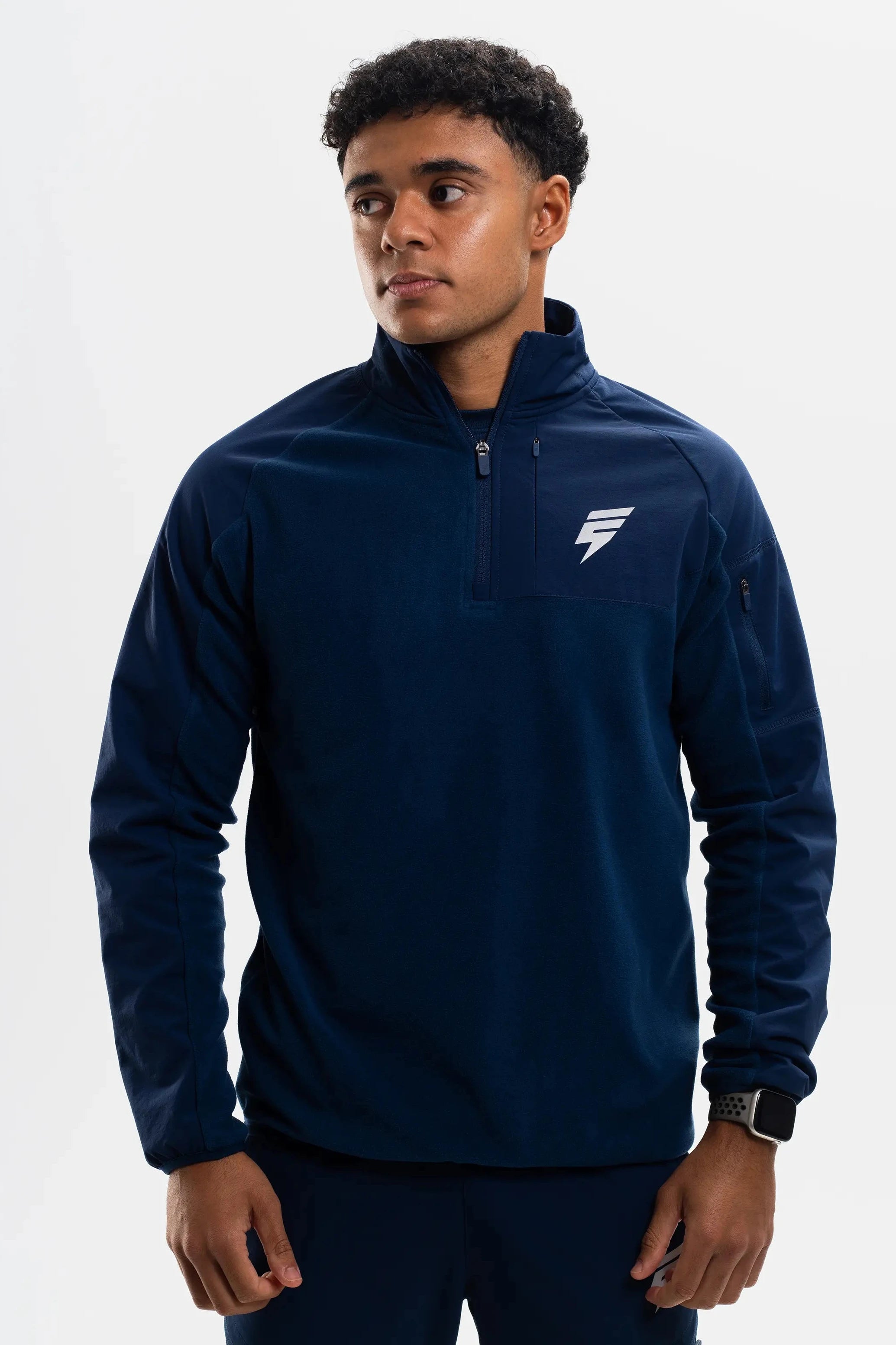 TRAIL FLEECE 1/4 ZIP - NAVY/BLUE